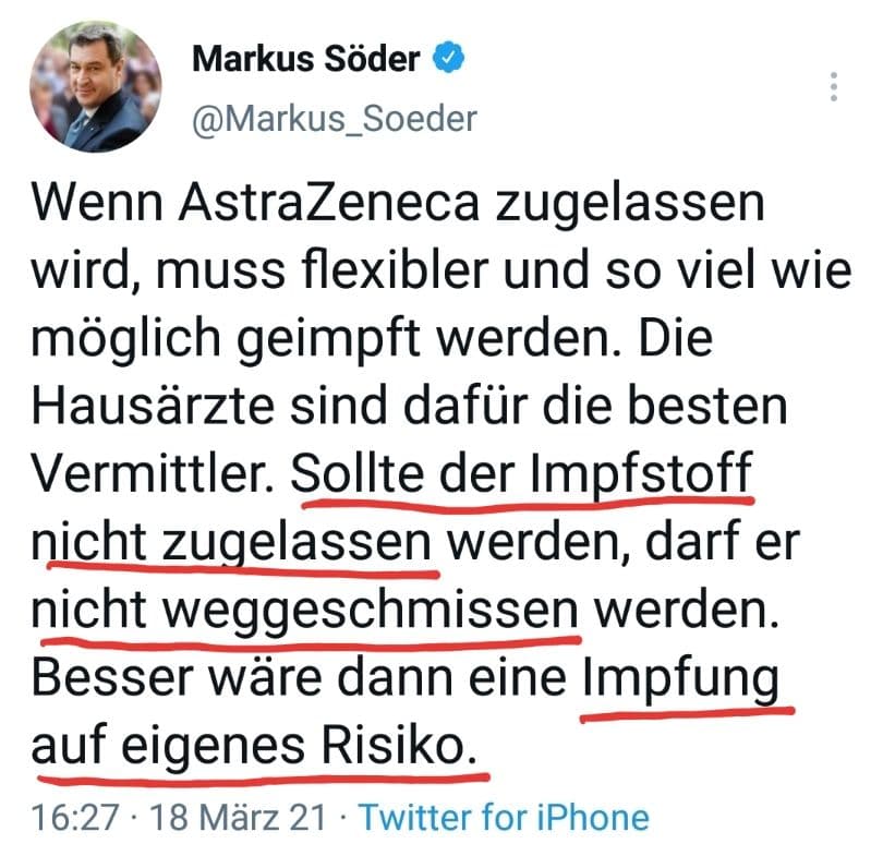 Impfen auf eigenes Risiko Impfen auf eigenes Risiko