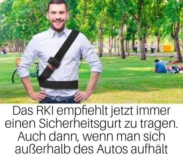 RKI empfiehlt Sicherheitsgurt