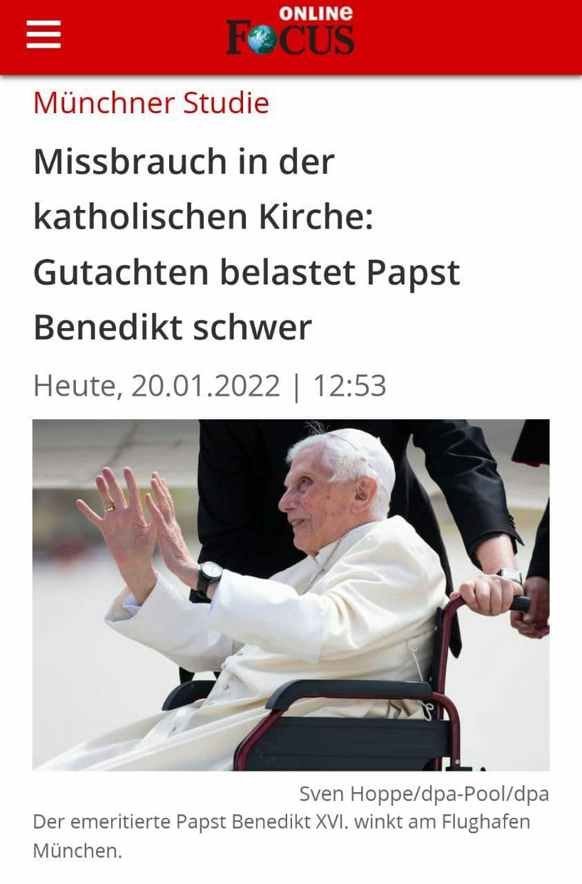 Papst Benedikt Mißbrauch